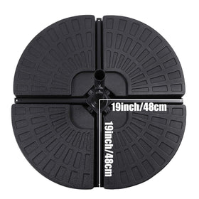 Sunnyglade sand-fill four-piece base increases weight for stronger wind resistance.