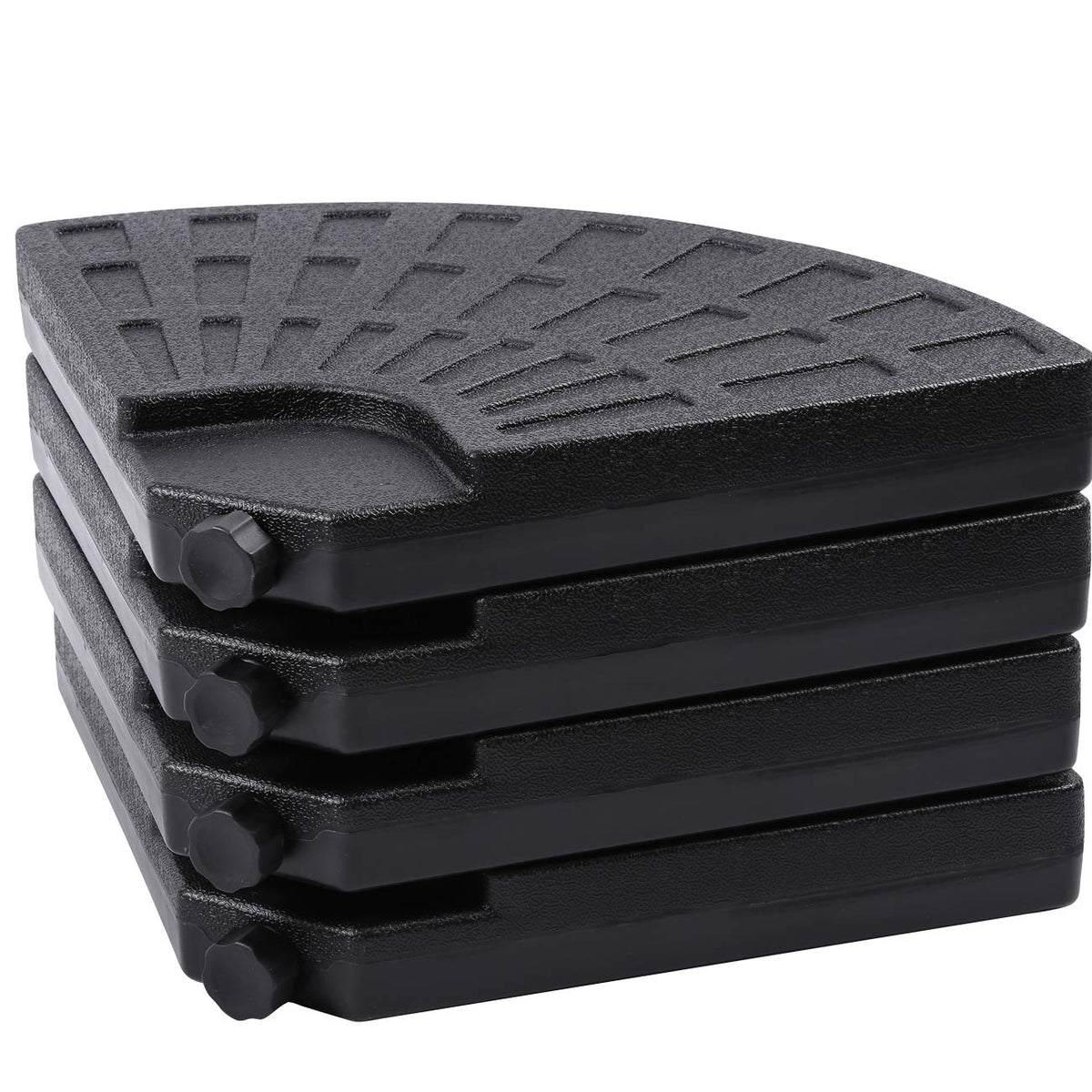 Sunnyglade water-fill four-piece base enables quick setup on tiled surfaces.