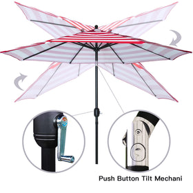 Sunnyglade umbrella crank and tilt handle for easy sun protection.