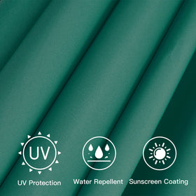 Vent-equipped Sunnyglade canopy showing wind vent for airflow