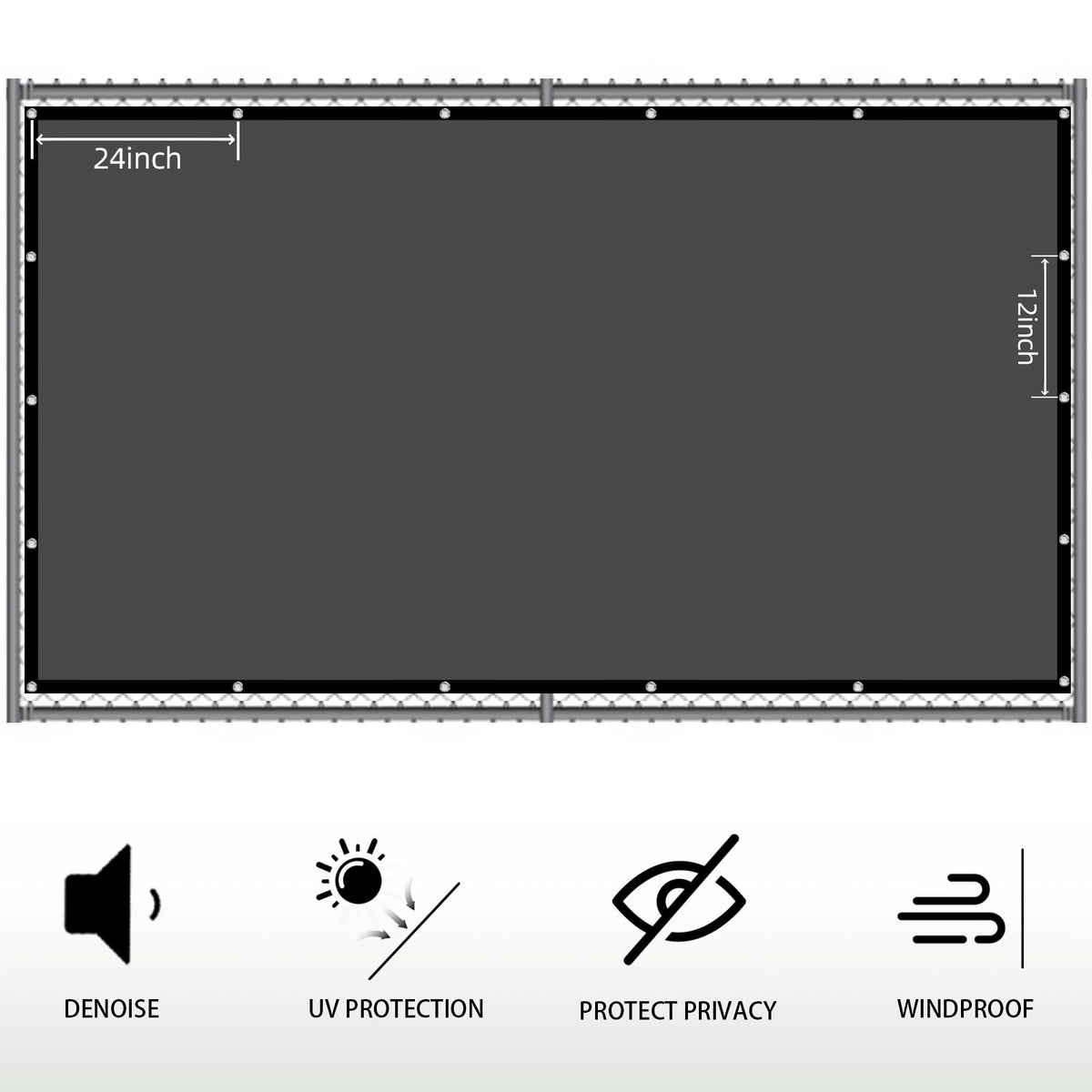 Sunny Guard pool deck netting adds privacy with airflow.