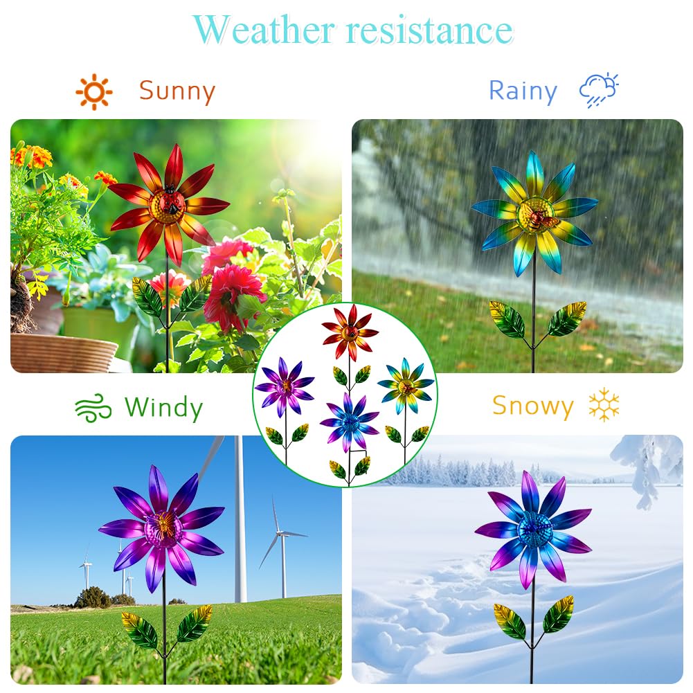 Sunnylight 20-inch flower stake—vertical focal point for garden beds.