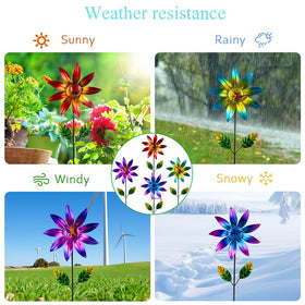Sunnylight 20-inch flower stake—vertical focal point for garden beds.