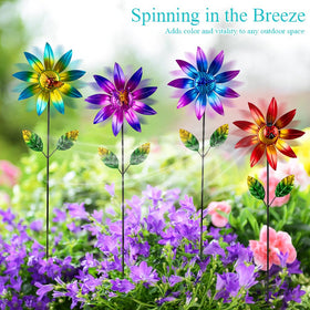 Sunnylight wind-spinner garden—easy-to-assemble decor for patios and lawns.