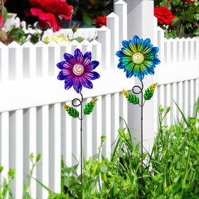 Sunnylight two-pack garden accents provide ready-made yard decor options.