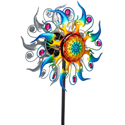 Sunnylight wind spinner outdoor 13x57 inches adds kinetic charm to the garden.