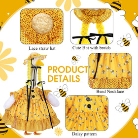 Sunnymove bee-pattern Lolita skirt on goose for bright spring look