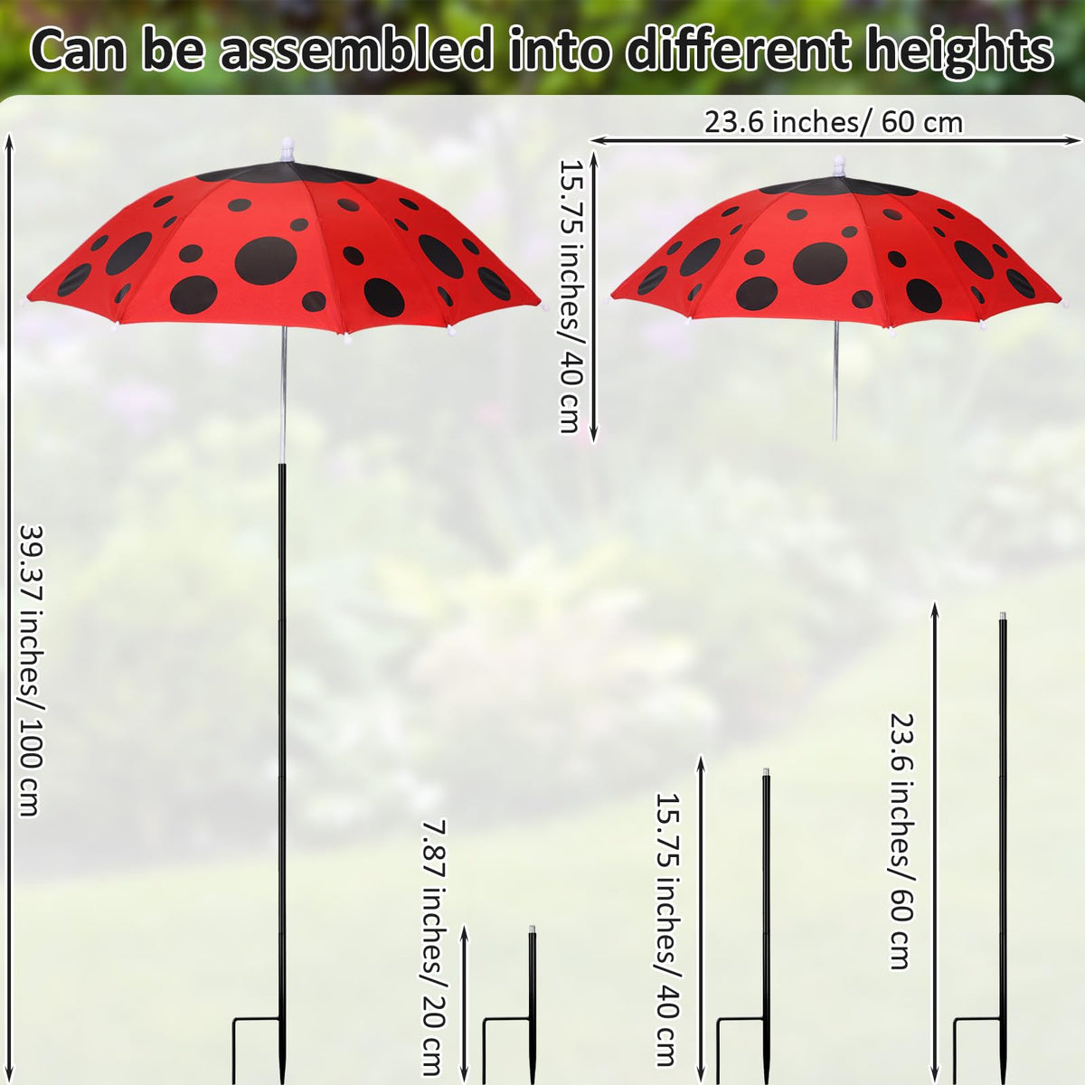 Sunnymove bee-pattern plant umbrella adds garden charm while shading delicate blooms