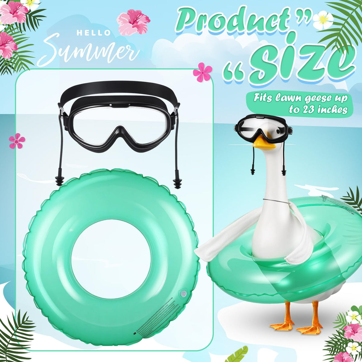 Sunnymove poseable goose wings enable customizable summer looks for lawn geese.