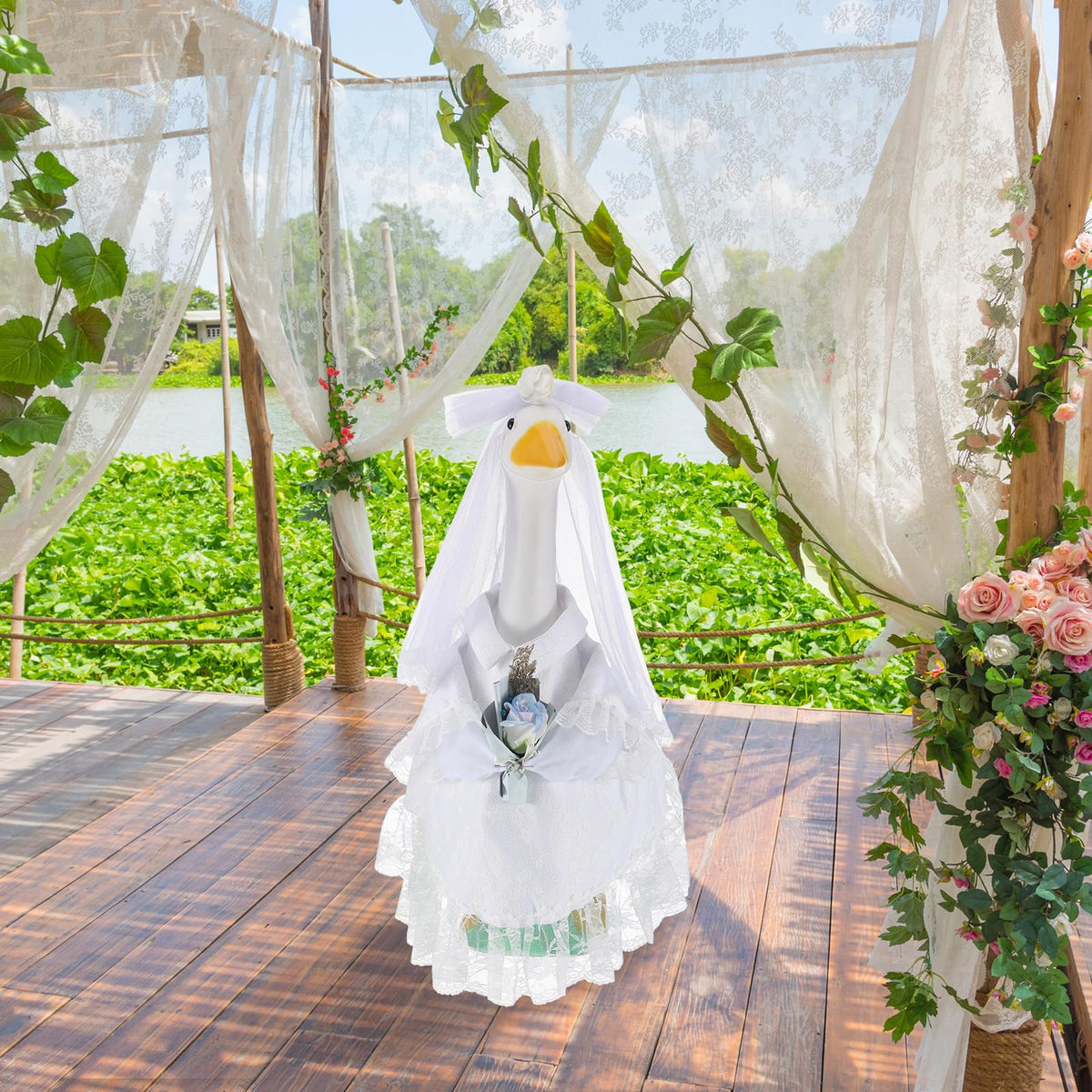 Sunnymove 23-inch goose outfit complete set for festive displays