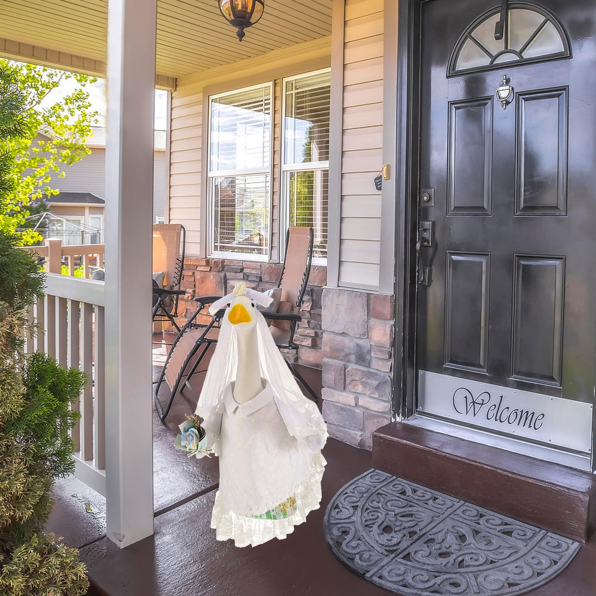 Sunnymove porch goose wedding decoration suitable for outdoor celebrations