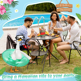 Sunnymove tropical yard goose decor creates lively summer vibes.