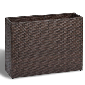 SUNNYPARK long-bed planter shown with ample space for herbs and vegetables.