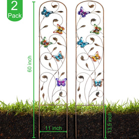 SUNNYPARK butterfly wings iridescent finish adds visual interest to borders and patios.