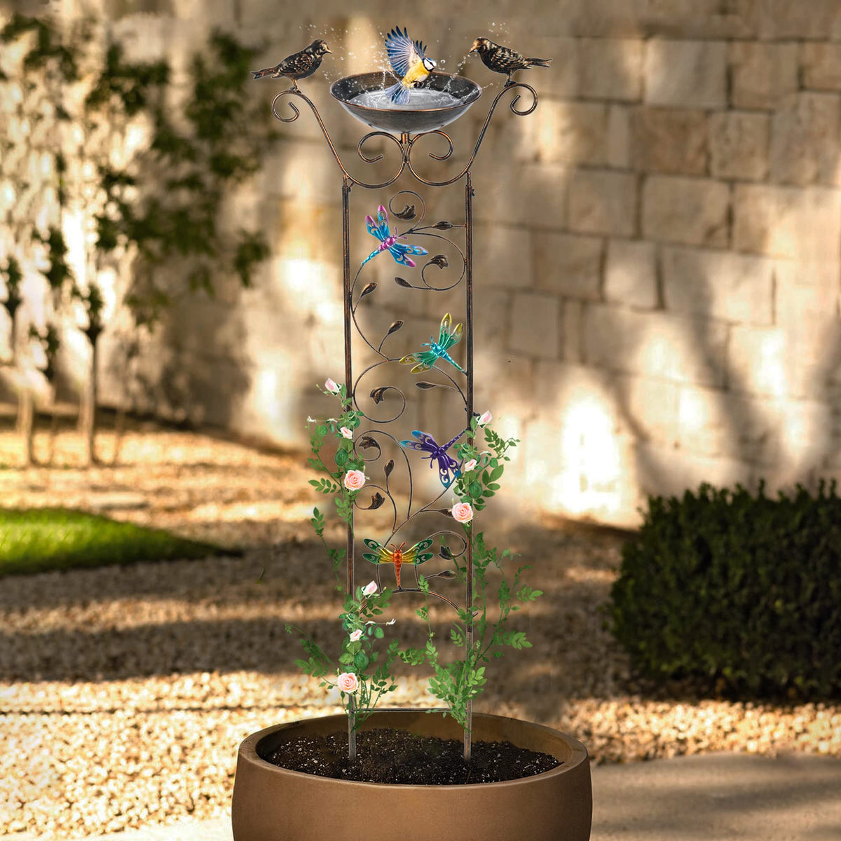 SUNNYPARK climbing flowers trellis attachment supports climbers