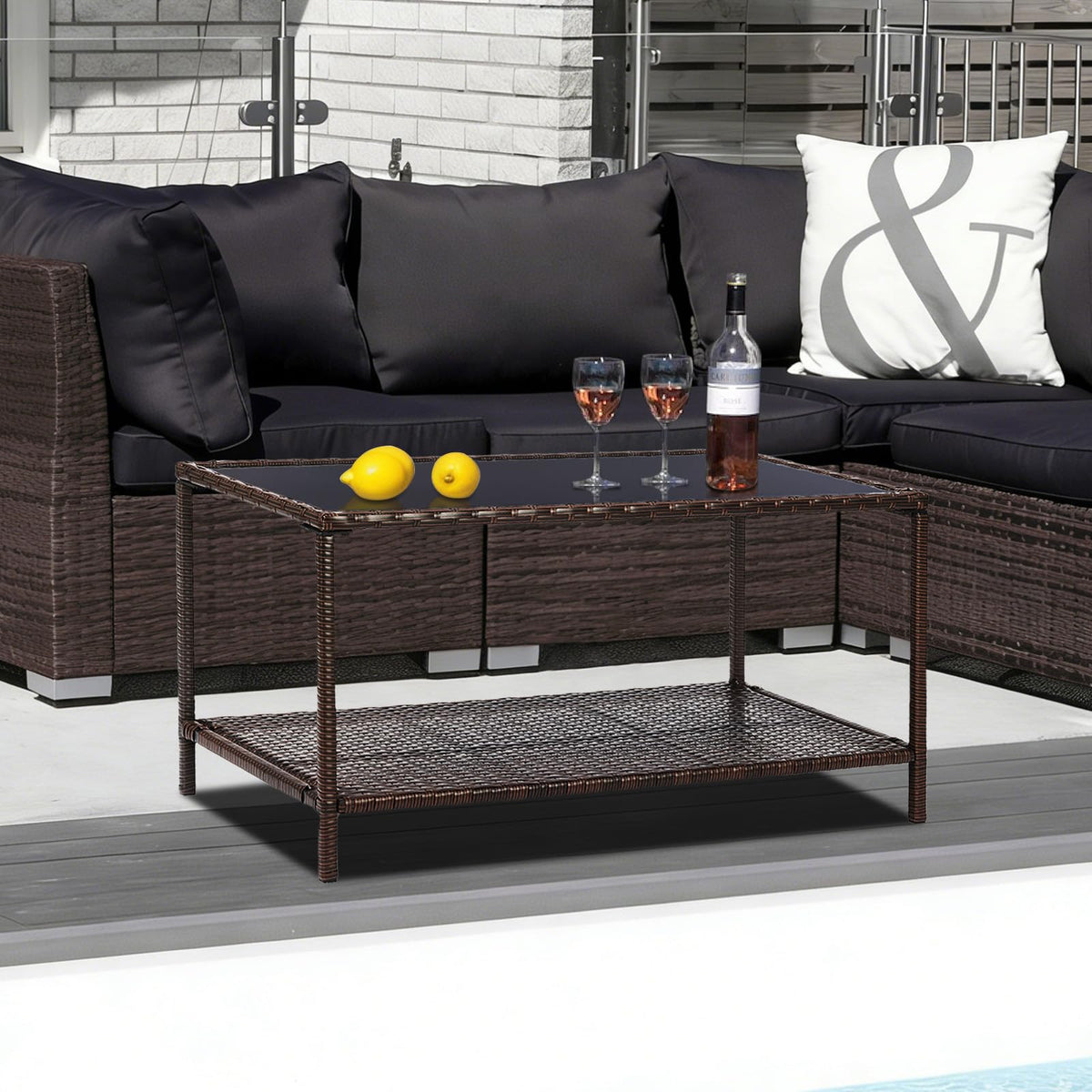SUNNYPARK 36x20 inch tabletop fits snacks, plants, and beverages