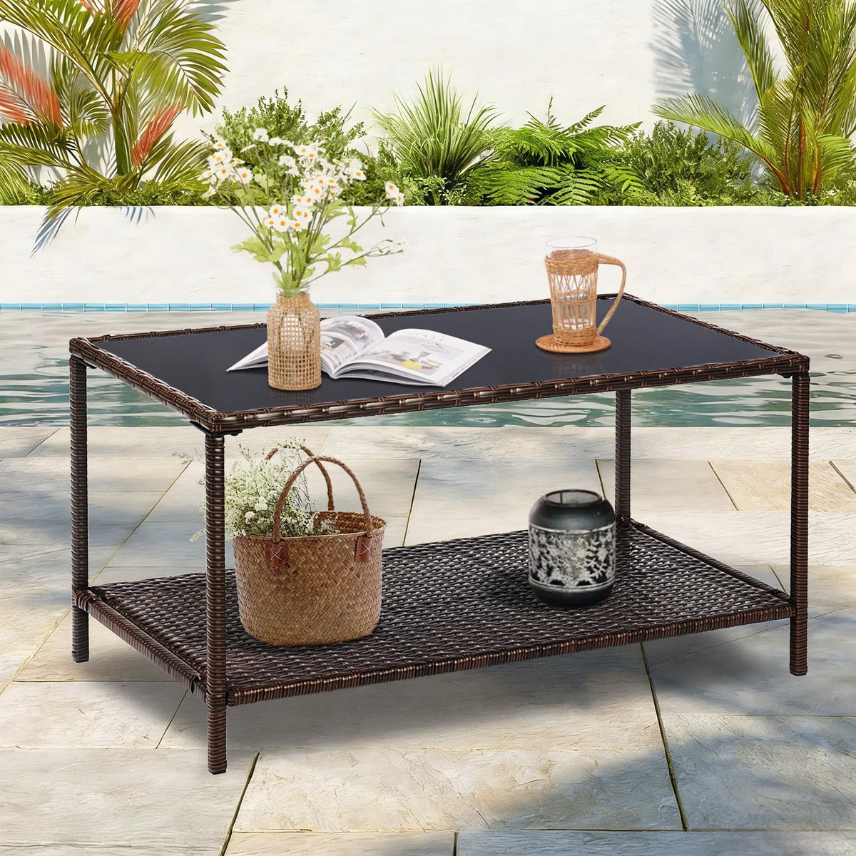 SUNNYPARK durable metal frame keeps stability for daily use