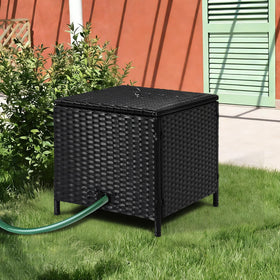 SUNNYPARK easy-install hose box helps you organize quickly in any outdoor space.