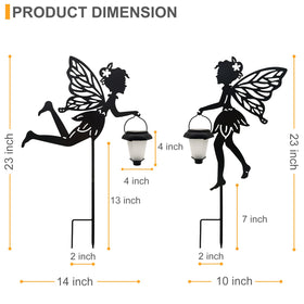 SUNNYPARK 23-inch metal stake stands sturdy in garden beds.