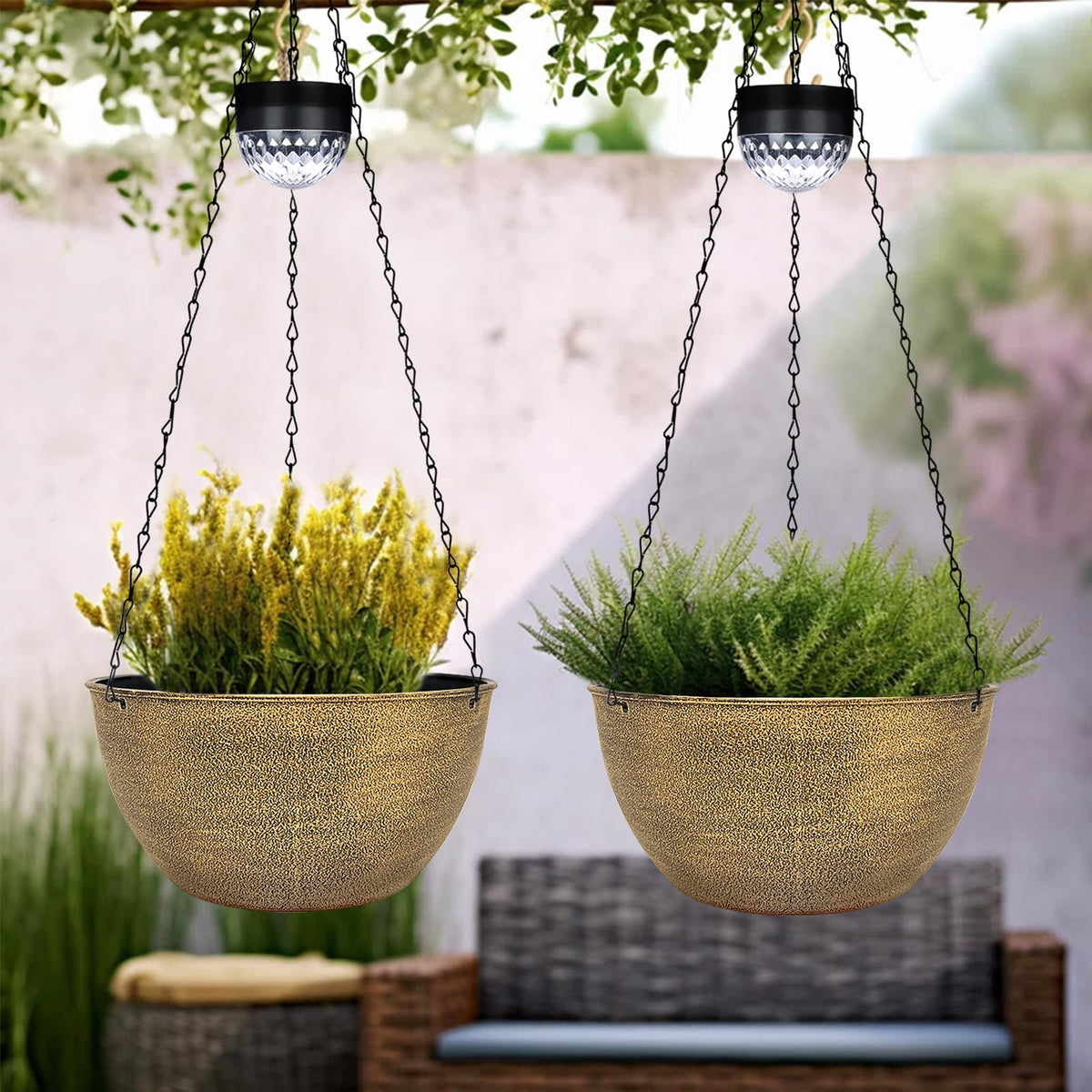 SUNNYPARK warm white LED lights brighten evenings in your garden.