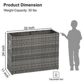 SUNNYPARK weatherproof planter for outdoor spaces resists UV and dirt.