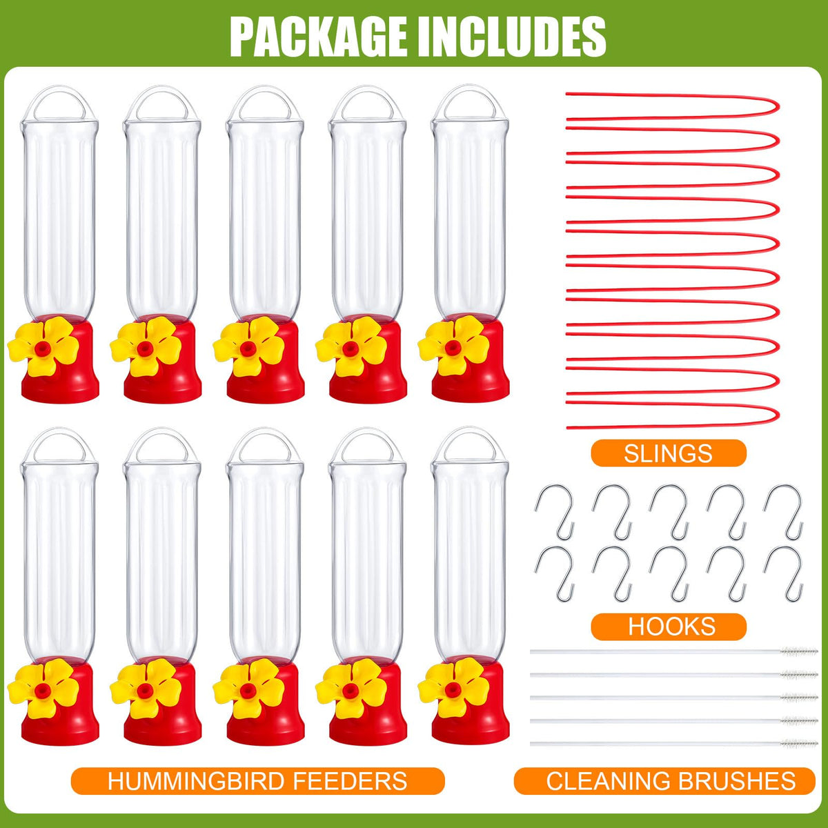 Sunnyray cleaning brush demonstrates easy maintenance of outdoor feeders
