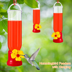 Sunnyray hummingbird feeder S-hook closeup shows durable stainless steel hanging hardware