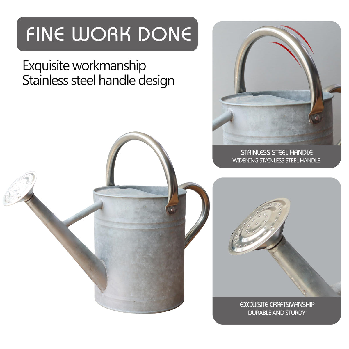 SunnyTong watering can with removable spout for precise watering.