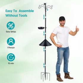 Sunoble birdhouse compatibility supports top or side mounting for versatile feeders.