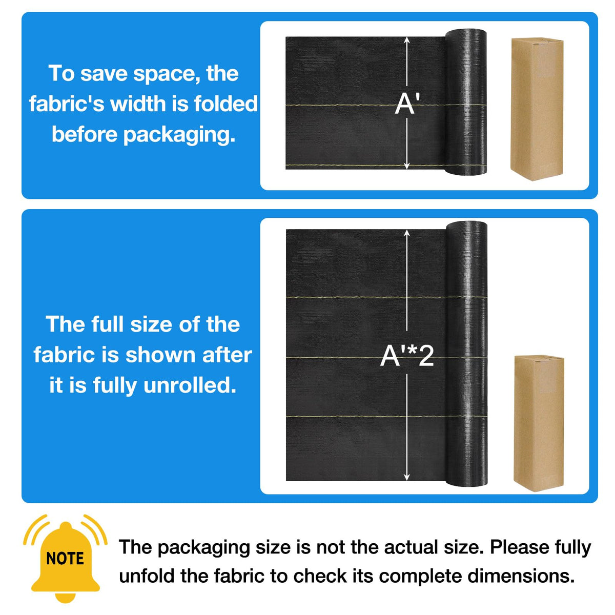 Sunocity easy-installation setup with landscape staples for secure placement.