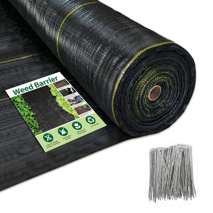 Sunocity 3oz weed barrier fabric blocks weeds while keeping soil breathable.