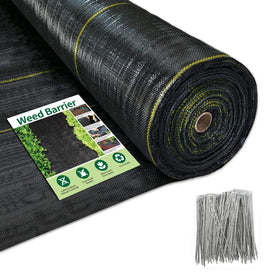 Sunocity weed barrier fabric roll provides durable weed suppression for lawns and garden beds.