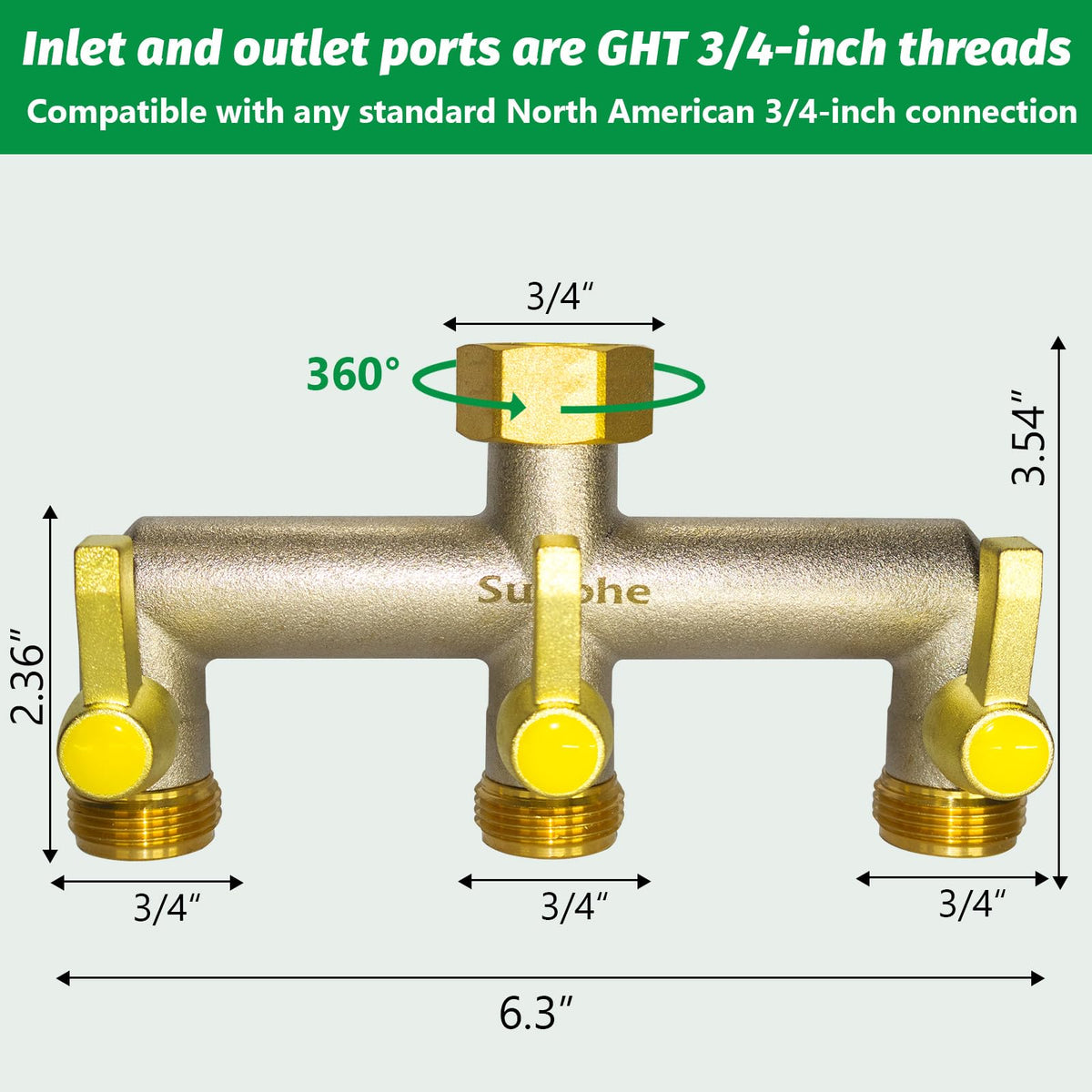 SUNOHE extended metal handle offers easy operation during garden setup