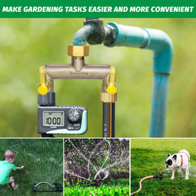 SUNOHE rust free outdoor faucet splitter designed for seasonal use.