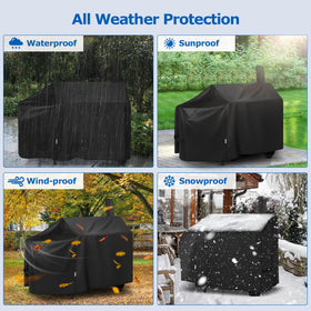 SunPatio 60-inch offset smoker cover overall dimensions 60W x 28D x 38H
