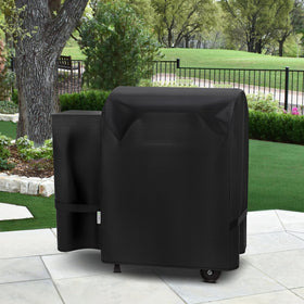 SunPatio all-weather grill cover protecting pellet grills year-round