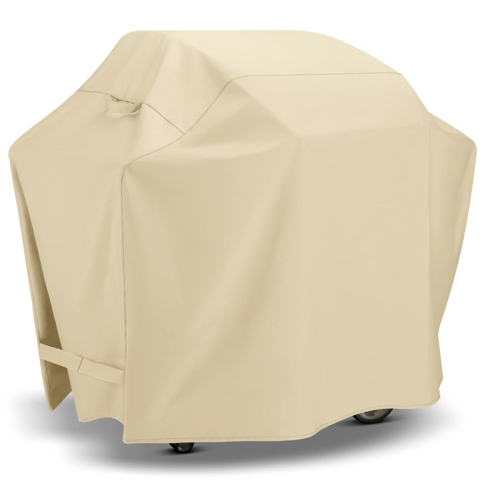 SunPatio 70-inch BBQ cover protects large grill from sun and rain.
