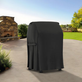 SunPatio compatible with 2- or 3-burner grills with folded side shelves.