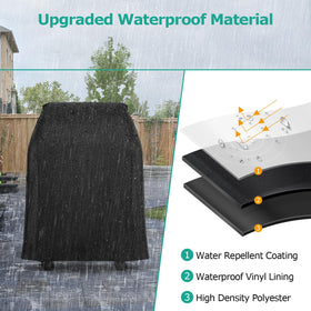 SunPatio convenient top handles make removal and hanging easy after cooking.