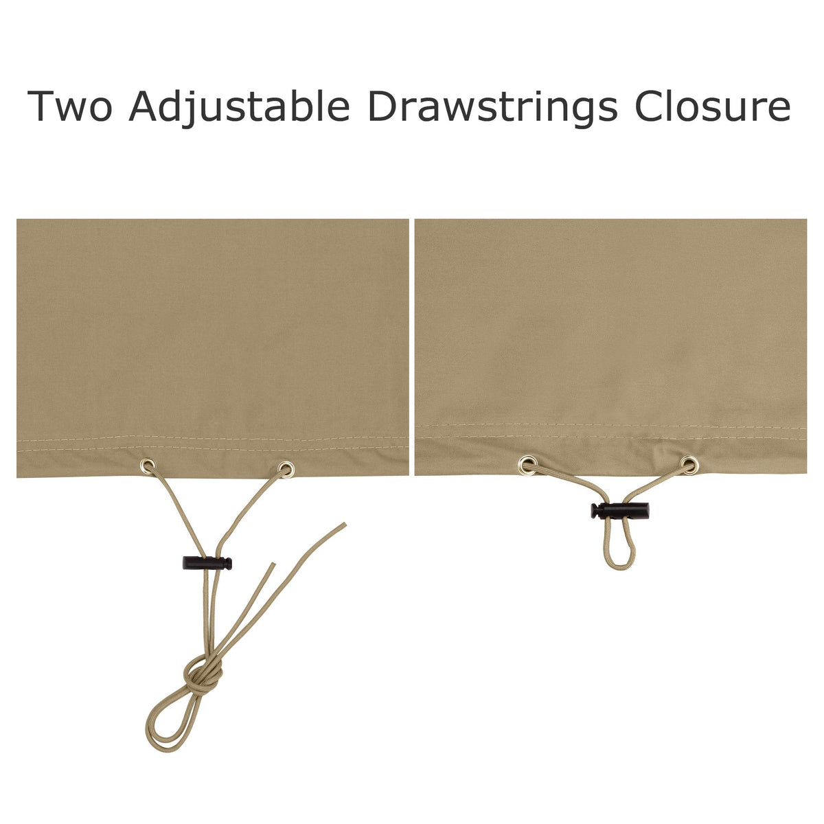 SunPatio waterproof seams detail prevents leaks around stitching