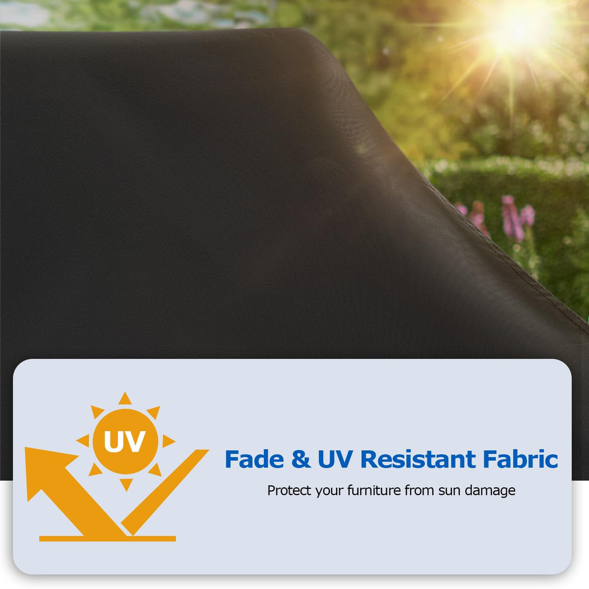 SunPatio bottom drawstring seals against wind and weather