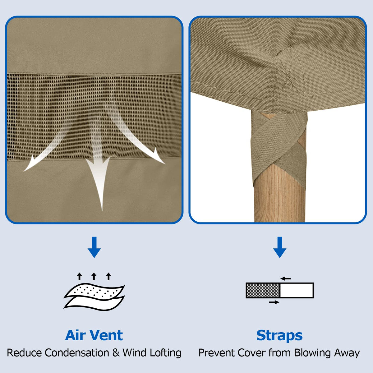 SunPatio easy-clean durable chair cover washed with water flow