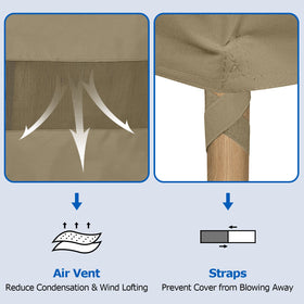 SunPatio easy-clean durable chair cover washed with water flow