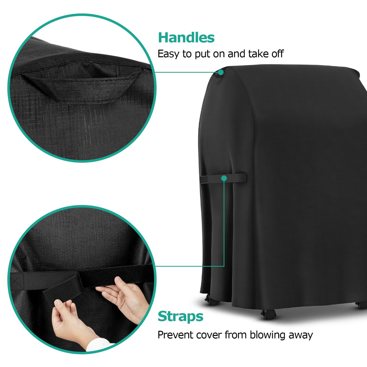 SunPatio fade-resistant grill cover maintains color under sun exposure.