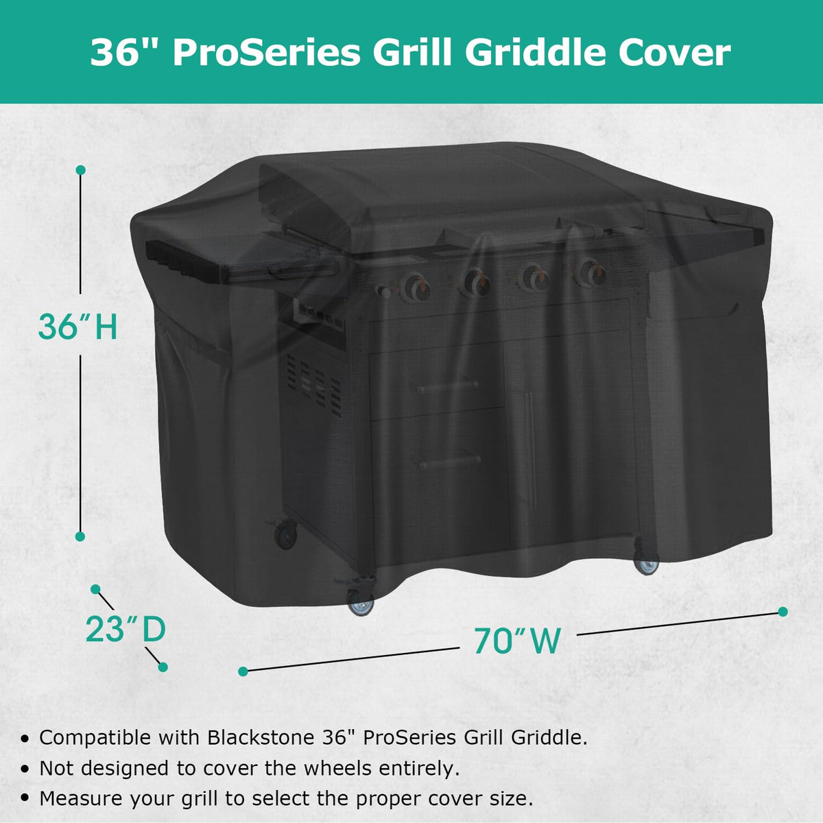 SunPatio griddle cover adjustable straps ensure a secure fit during windy days.