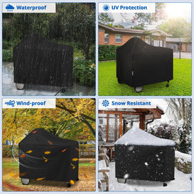 SunPatio grill cover easy-clean feature simplifies maintenance