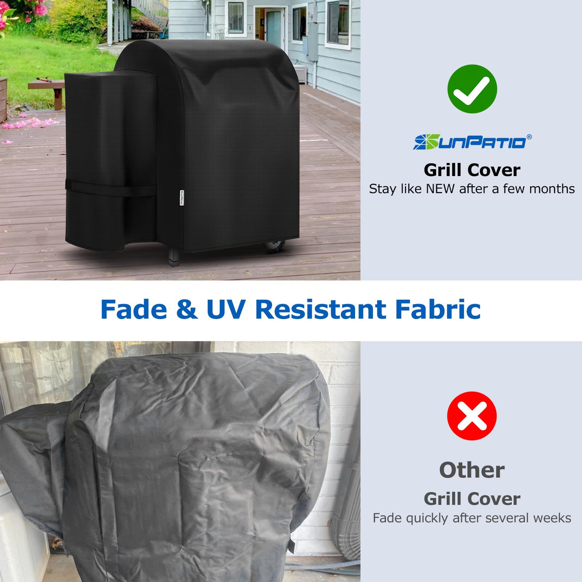 SunPatio inner soft fabric liner prevents sticking during setup