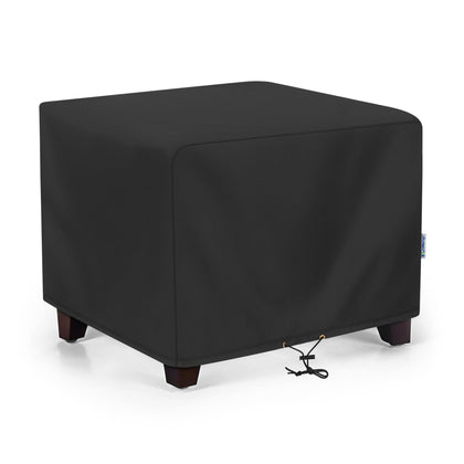 SunPatio ottoman cover with waterproof fabric protecting from rain and splashes