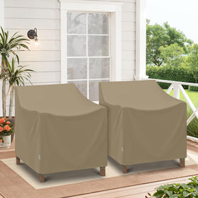 SunPatio taupe colorway fabric detail matches neutral outdoor spaces