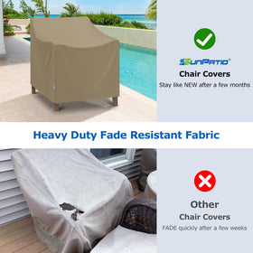 SunPatio wind-strap closure system prevents cover from blowing off